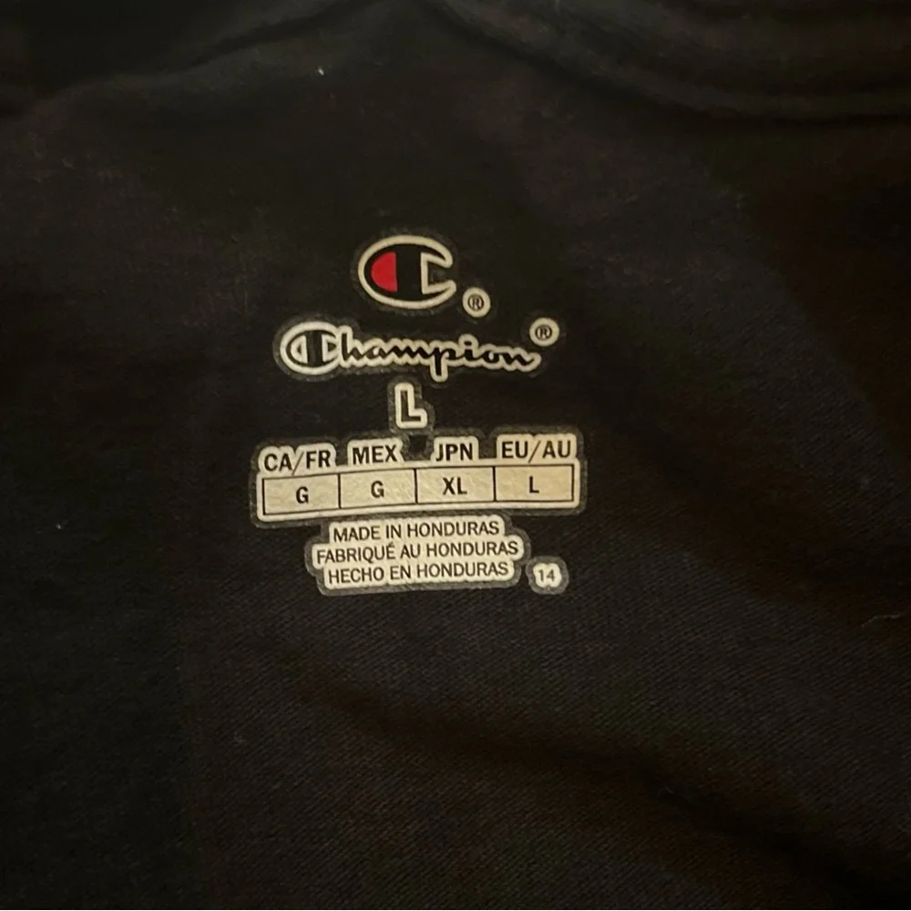 Champion Men's Black Classic Tee with Logo - Picture 5 of 5
